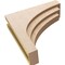 Ekena Millwork 7"W x 28"D x 28"H Thin Rockford Rough Cedar Woodgrain TimberThane Corbel, Primed Tan CORUR07X28X28ROCRCPR - alternate 2